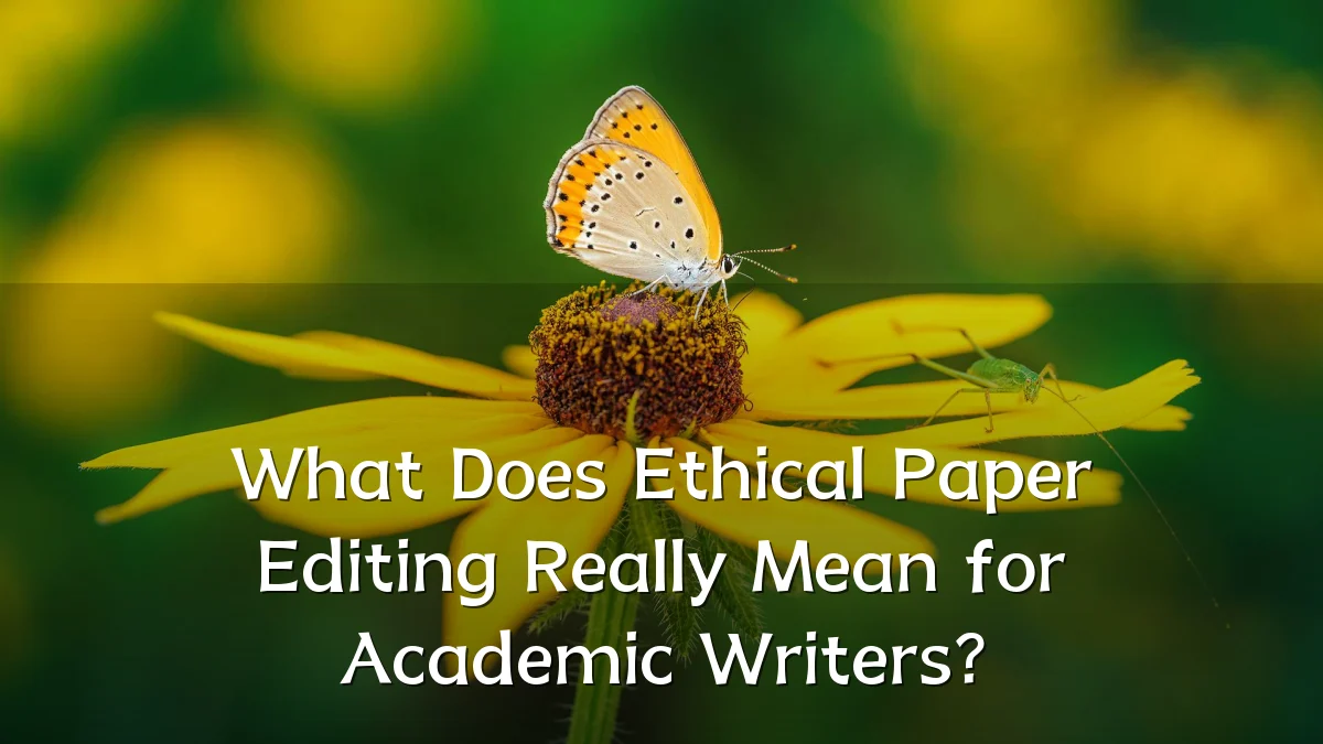 What Does Ethical Paper Editing Really Mean for Academic Writers?